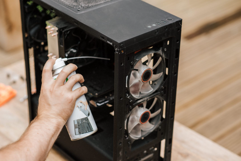 Чистка ПК от пыли для исправления артефактов на видеокартах NVIDIA