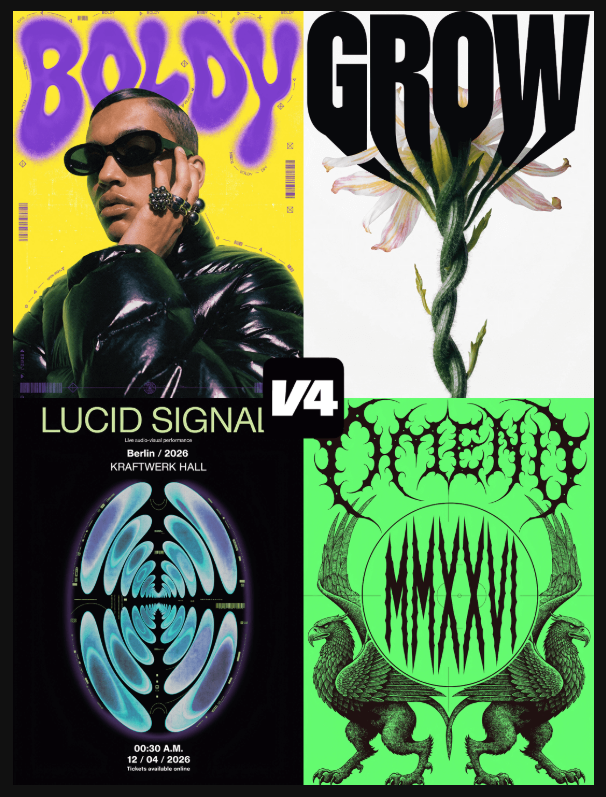 Примеры самостоятельного создания дизайнов в Recraft V4