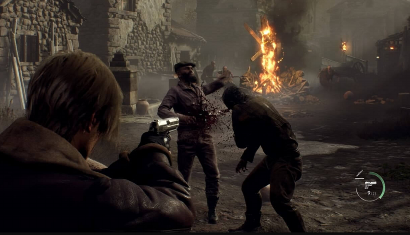 Геймплей хоррор-игры Resident Evil 4 Remake