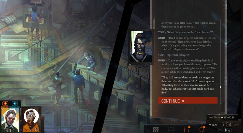 Интерфейс и игровой процесс в игре с необычными механиками Disco Elysium The Final Cut