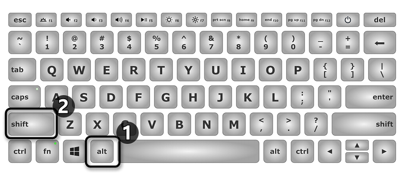 Смена раскладки для добавления квадратных скобок в Microsoft Word