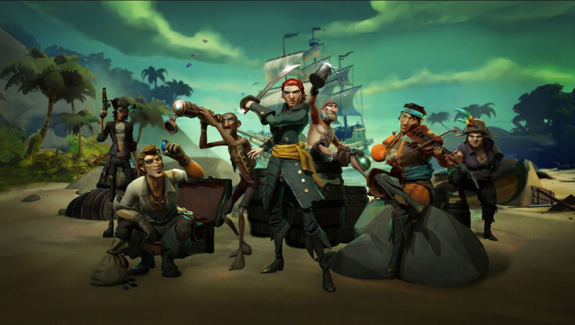 Визуальная составляющая кооперативной онлайн-игры Sea of Thieves