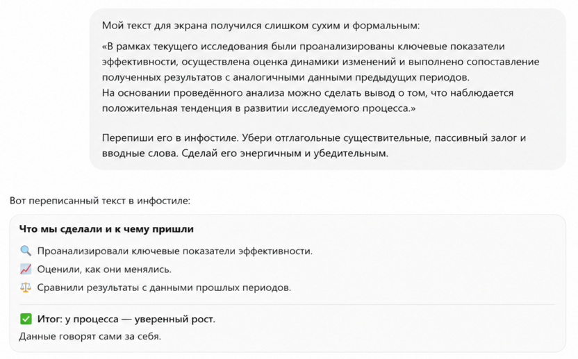 Улучшение стилистики