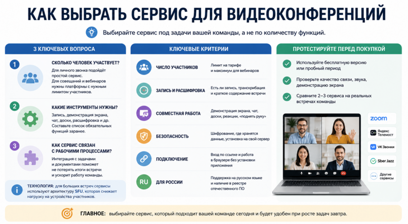 Как выбрать сервис для видеоконференций