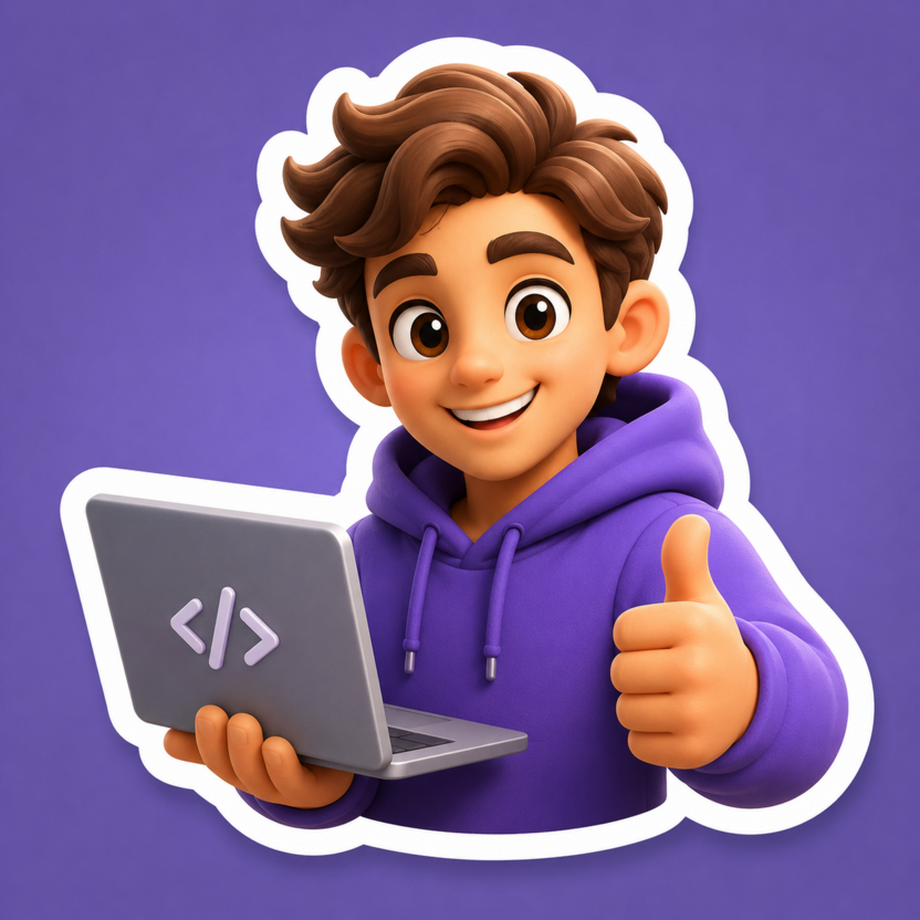 Объемный 3D-стикер