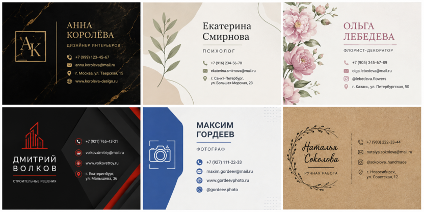 Визитки