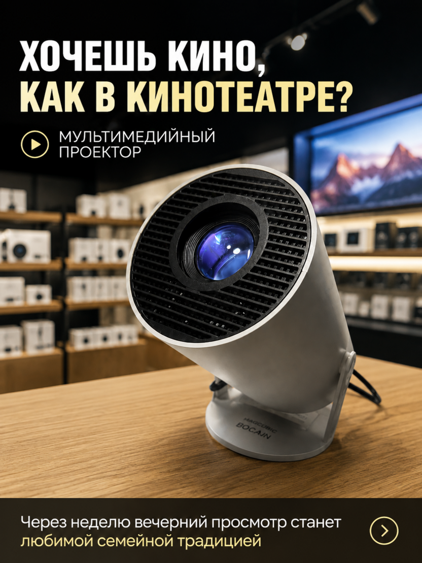 Пример карточки товара на маркетплейс для проектора