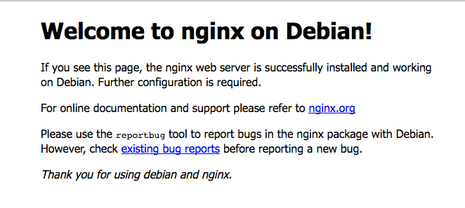 Nginx Debian