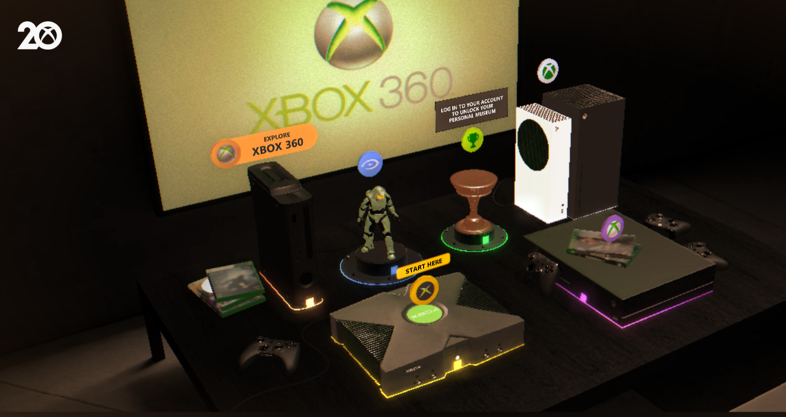 Интерактивный музей Microsoft в честь Xbox