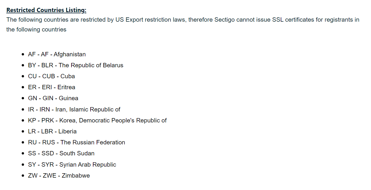 Российская Федерация и Республика Беларусь попали в Banned Country List