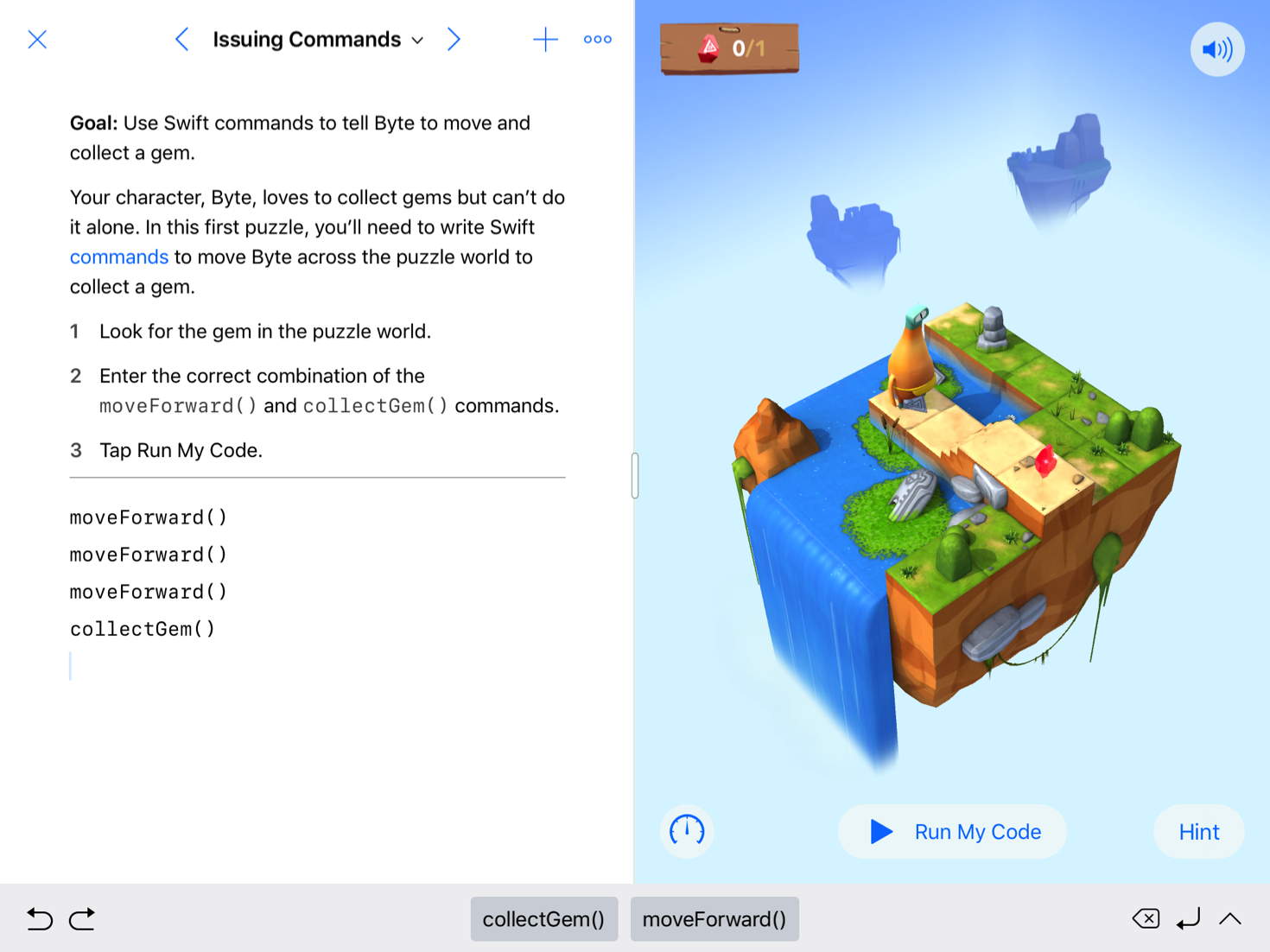 Swift Playgrounds приложение по программированию для детей