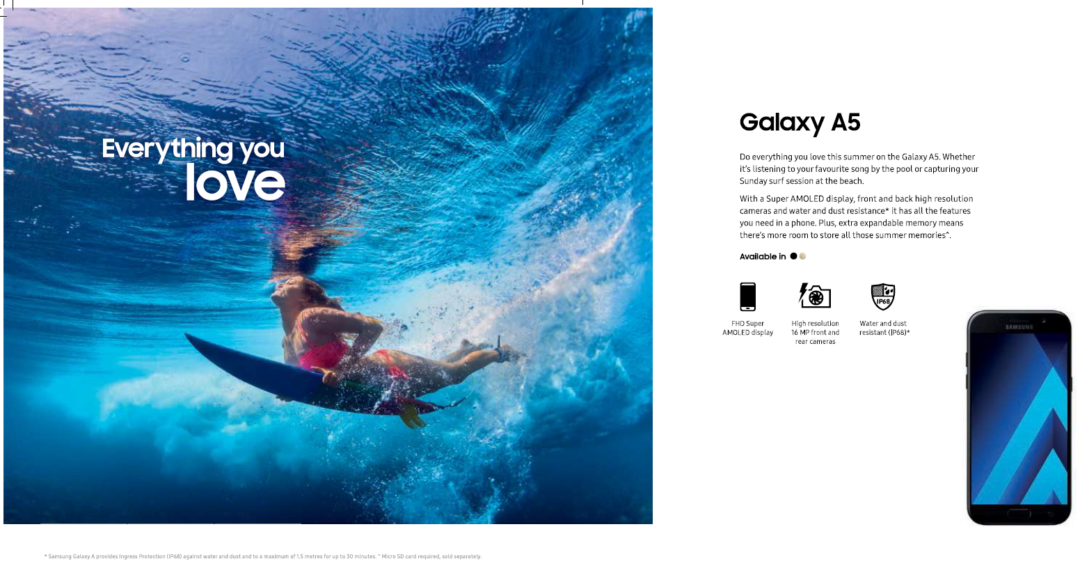 Пример рекламы Samsung
