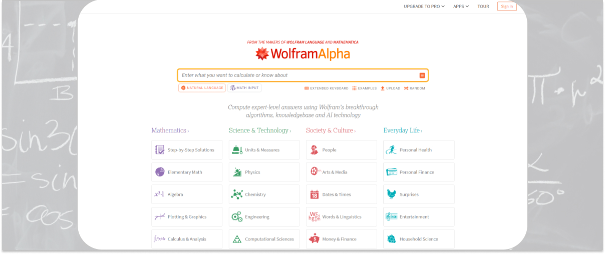 10. WolframAlpha