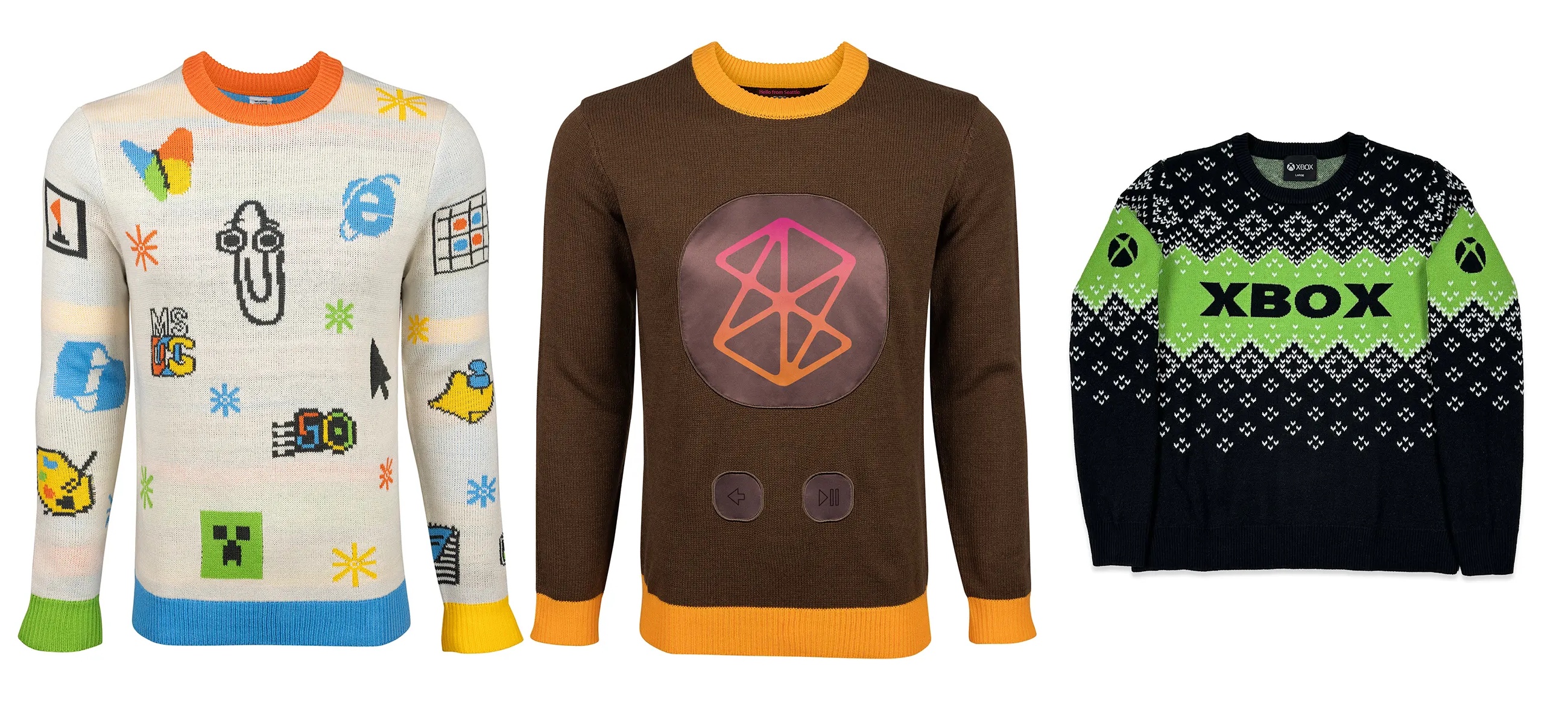 Как выглядят «уродливые» свитера Microsoft 2025 года