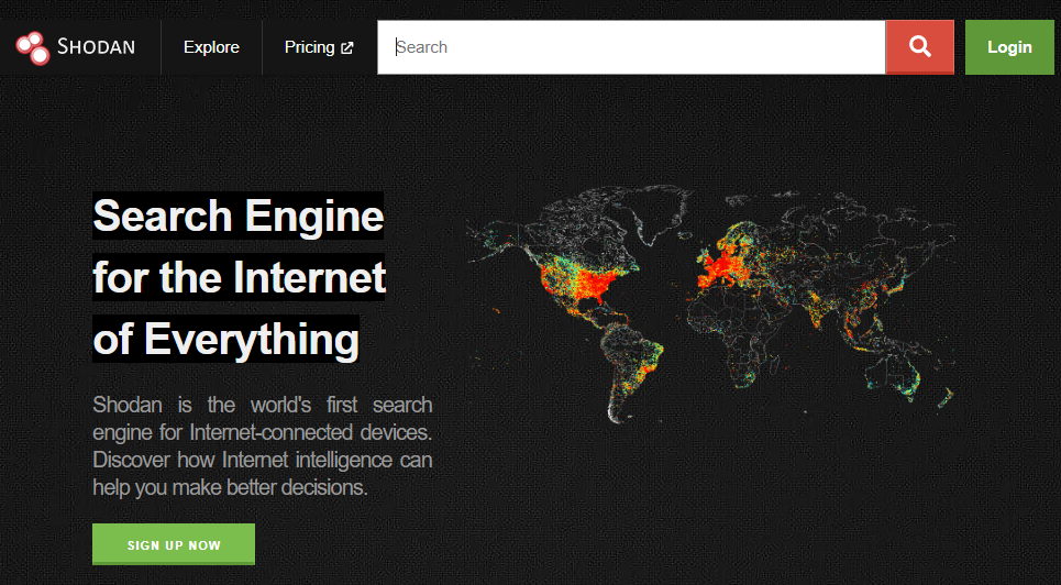Поисковая система для устройств, подключенных к интернету, Shodan