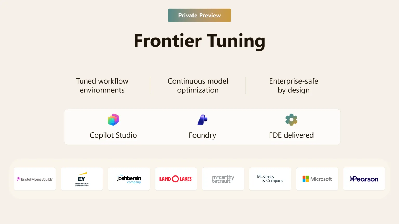 Frontier Tuning