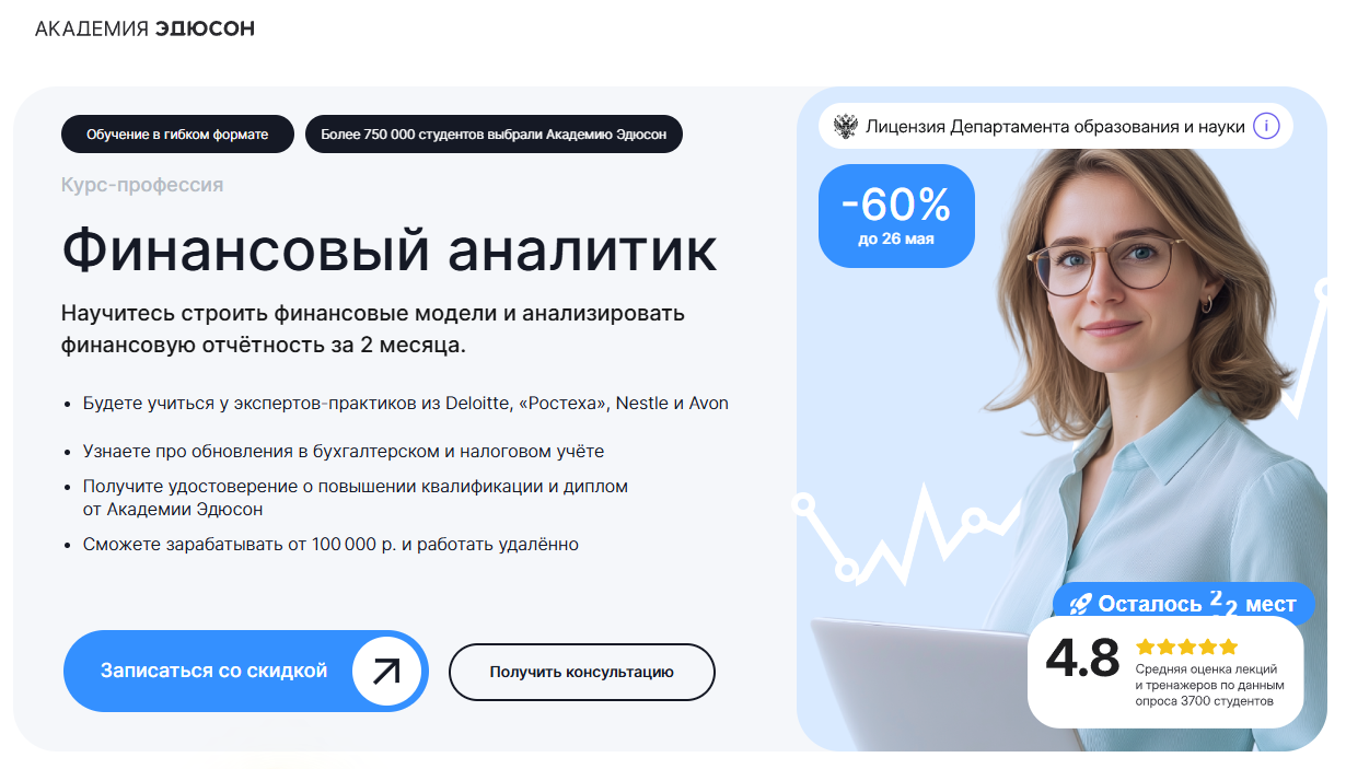 1. Финансовый аналитик | Eduson Academy 