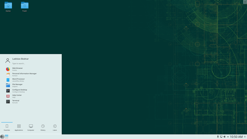 Интерфейс операционной системы OpenSUSE