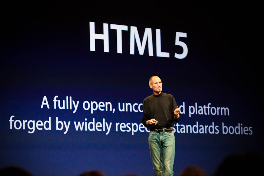 Стив Джобс рассказывает об HTML5