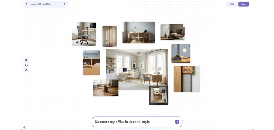 Google представила ИИ-инструмент Mixboard для создания мудбордов