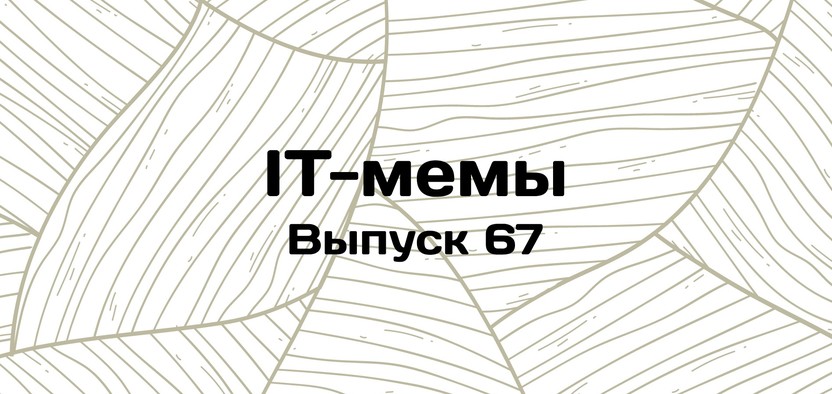 IT-мемы в Комьюнити: выпуск 67