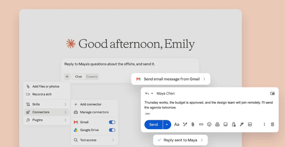 В Claude добавлены новые возможности для работы в Google Workspace