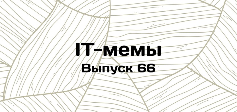 IT-мемы в Комьюнити: выпуск 66