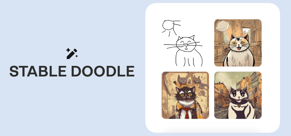 Представлена нейросеть Stable Doodle, превращающая наброски в картинки