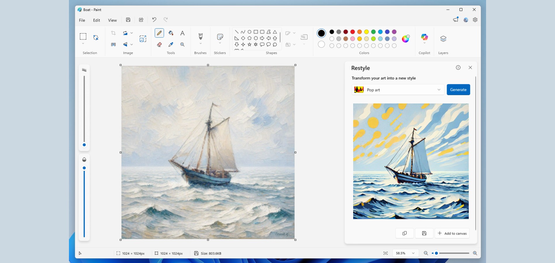 Paint научился менять стиль изображений с помощью ИИ