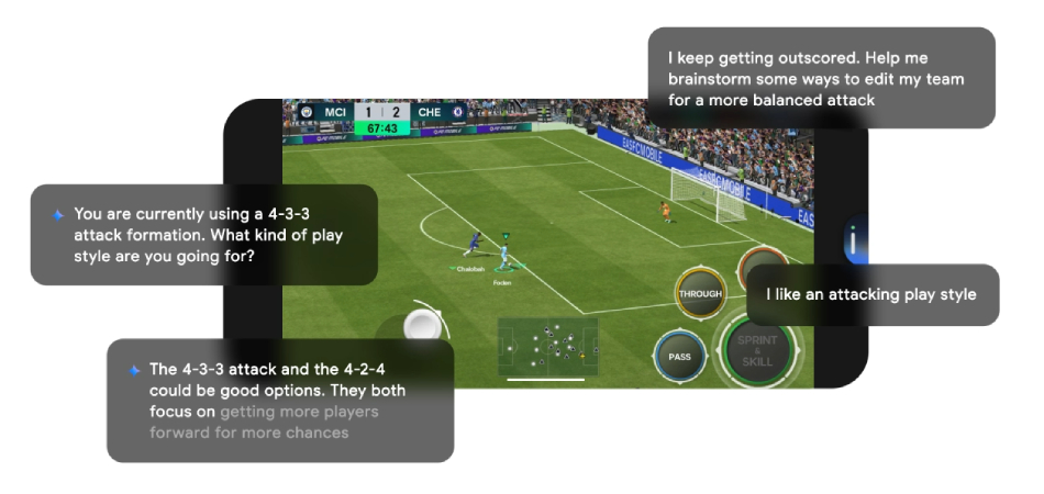 Google интегрирует голосового помощника Gemini в мобильные игры