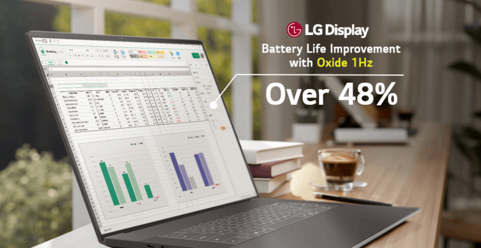 LG Display планирует массовое производство экранов для ноутбуков с частотой от 1 до 120 Гц