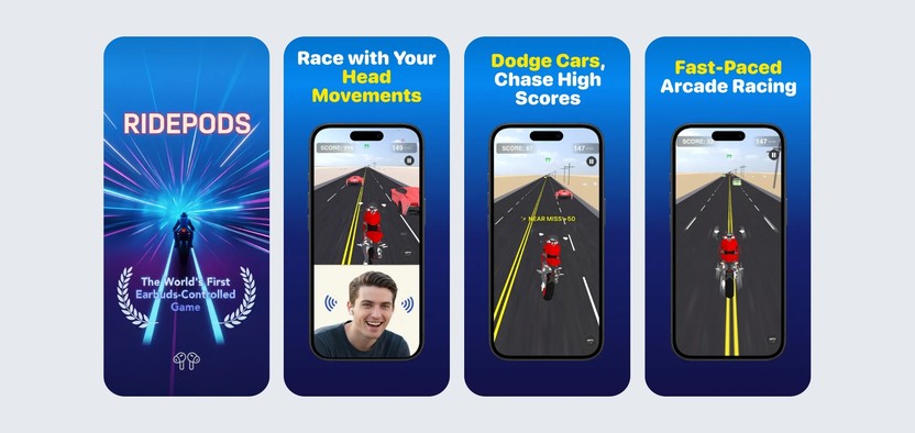 В App Store вышла игра RidePods с управлением через AirPods