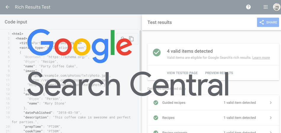 В Google Search Central появилась страница для проверки структурированных данных