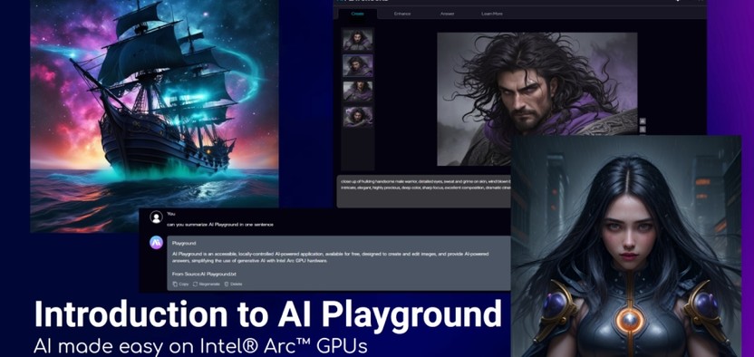 Intel представила AI Playground – локальный инструмент для генерации контента на базе ИИ