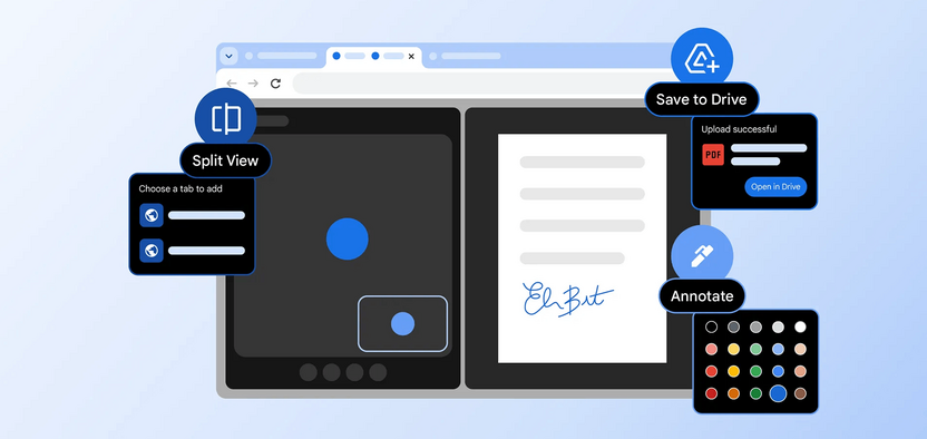 Google добавила режим Split View в Chrome и аннотации в PDF