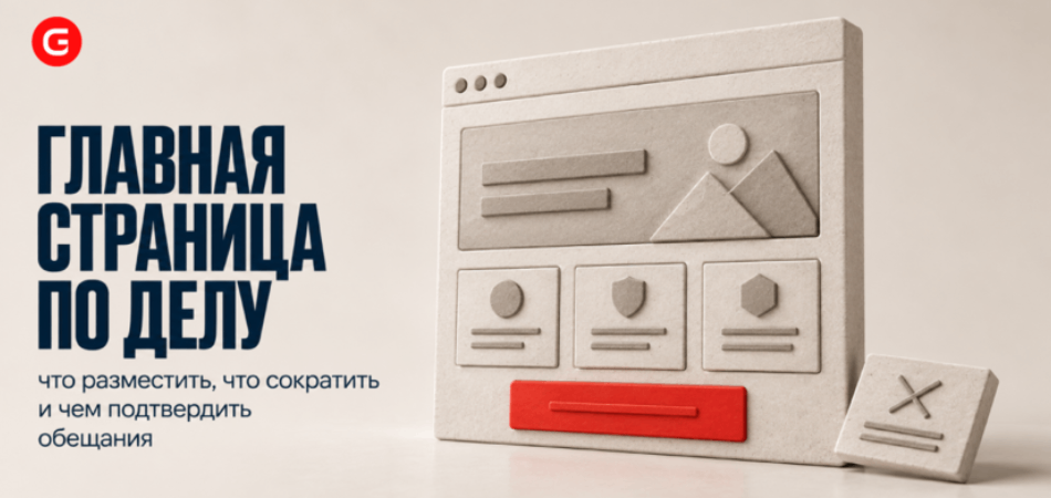 Главная страница сайта компании: что разместить, что сократить и чем подтвердить обещания