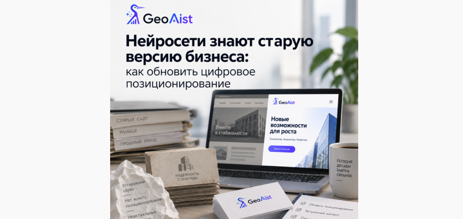 Нейросети знают старую версию бизнеса: как обновить цифровое позиционирование