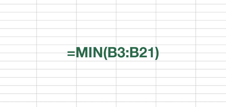 Как пользоваться функцией МИН в Excel