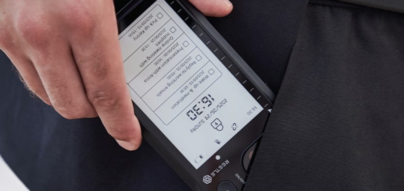 Стартап Reetle представил чехол для iPhone с E-Ink-экраном и ИИ-функциями