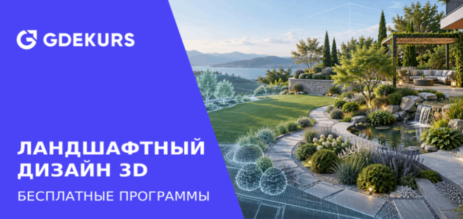 Ландшафтный дизайн 3D: ТОП-10 бесплатных программ для моделирования ландшафта