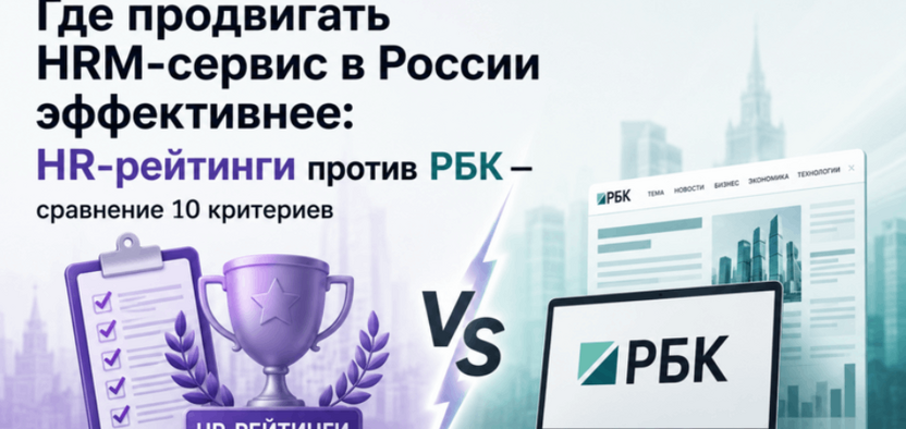 Где продвигать HRM-сервис в России эффективнее: HR-рейтинги против РБК – сравнение 10 критериев