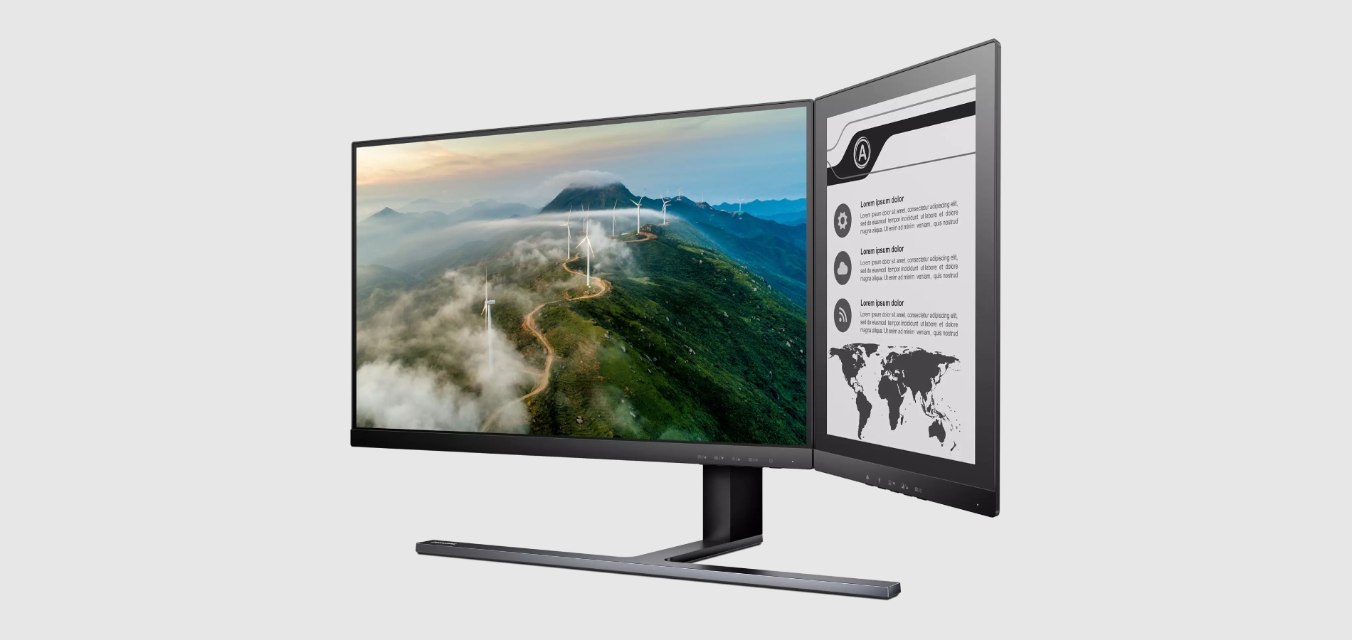 Компания Philips выпустила монитор с дополнительным E-Ink-экраном