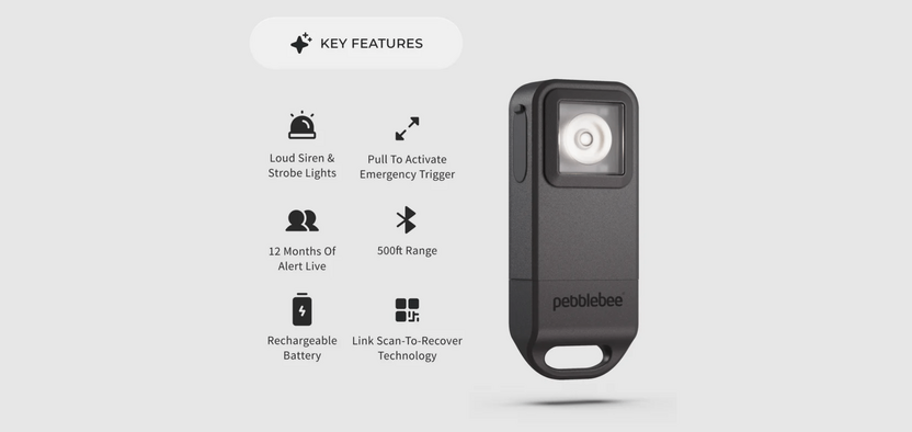 Pebblebee представила трекер Halo – аналог AirTag с сиреной и фонариком