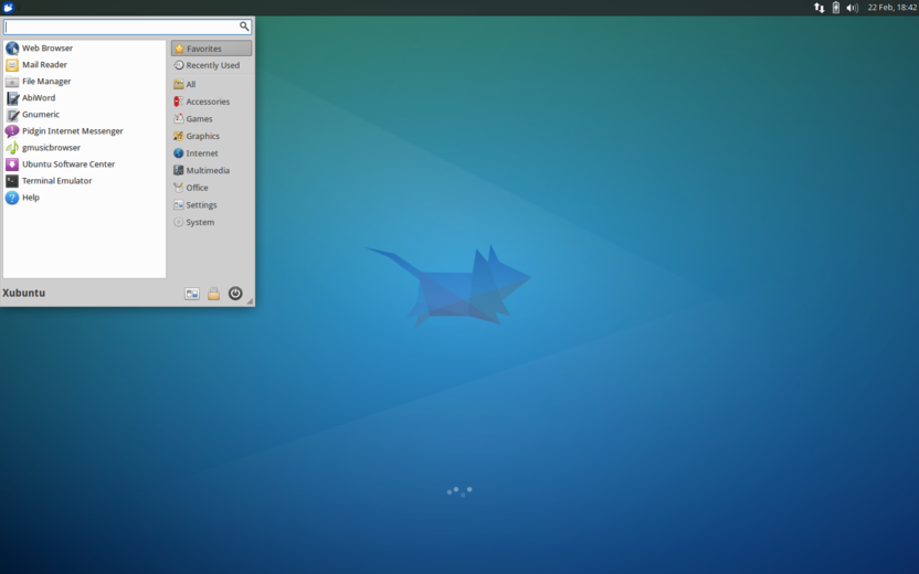 Xfce графическая оболочка для Ubuntu